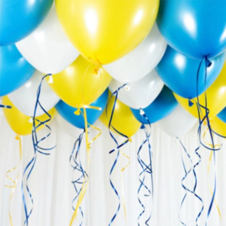 Ballonloft Gul/Blå