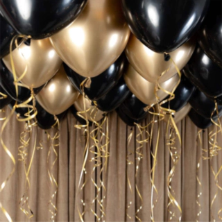 Ballonloft Sort/Guld