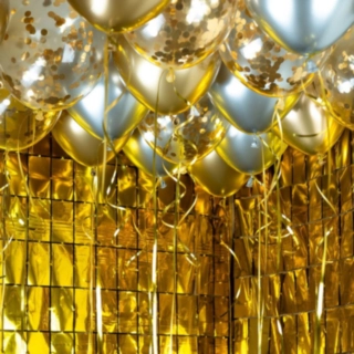 Glamour Ballonloft Guld/Sølv