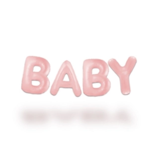 Baby Ballonguirlande Pastelrosa