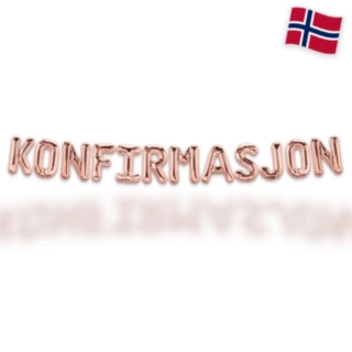 Konfirmasjon Ballonguirlande Rosaguld
