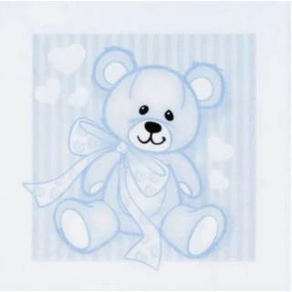 Bamse Servietter Lyseblå