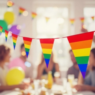 Pride Vimpelguirlande Regnbue