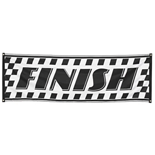 Racerløb Finish Banner