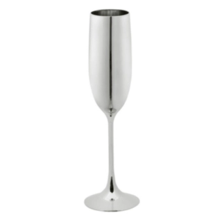 Plast Champagneglas Sølv