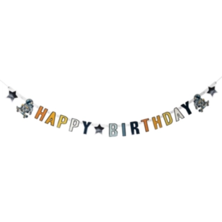 Astronaut Skater Happy Birthday Guirlande