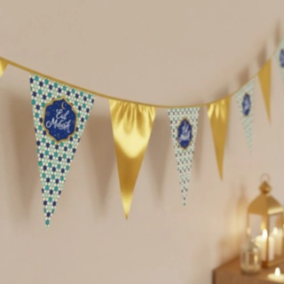 Eid Mubarak Vimpelguirlande