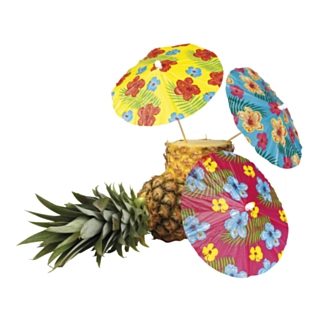 Hawaiiblomster Cocktail Paraplyer