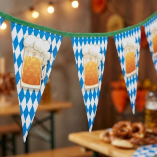 Oktoberfest Ølkrus Vimpelguirlande