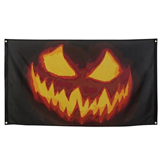 Uhyggeligt Græskar Banner