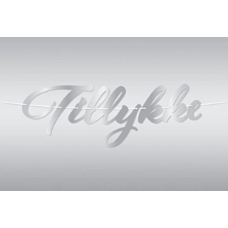 Guirlande Tillykke Sølv