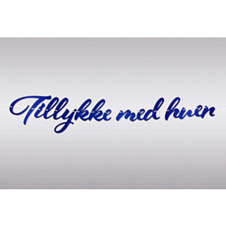 Guirlande Tillykke Med Huen Blå