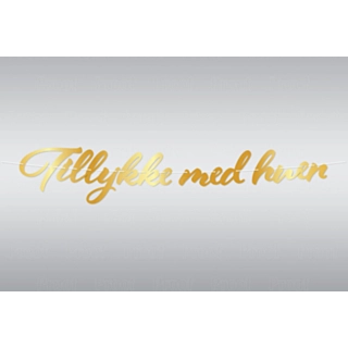 Guirlande Tillykke Med Huen Guld