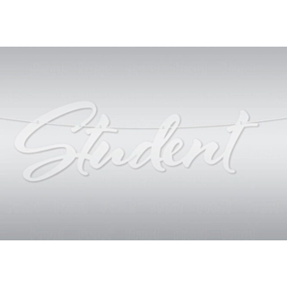Guirlande Student Hvid