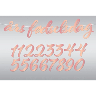 Guirlande Fødselsdag DIY Pink