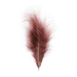 Dekorationsfjer Chokolade 10-15 cm