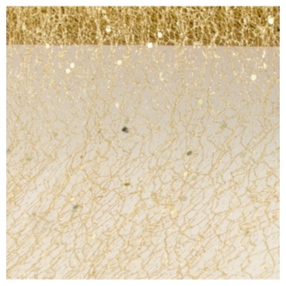 Glitter Bordløber Guld