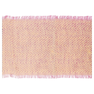 Jute Chevron Bordløber Rosa