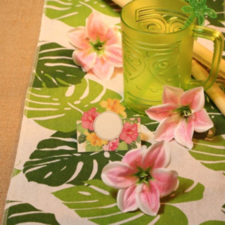 Hawaiiblomster Bordkort