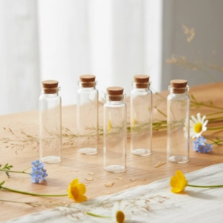 Små Glasflasker Med Korkprop