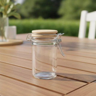 Patentglas Med Trælåg