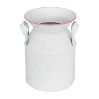 Mælkekande Vase Hvid/Rosa