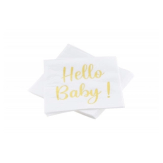 Hello Baby Servietter Guld