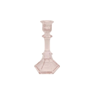 Glas Lysestage Sart Rosa