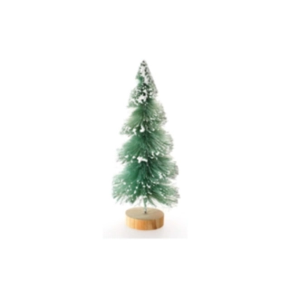 Snedækket Juletræ På Træfod