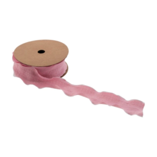 Plisseret Dekorationsbånd Rosa
