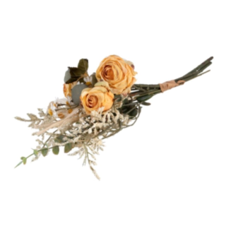 Kunstig Rose Marguerit Buket Gul