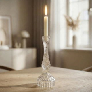 Symfoni Glas Lysestage Klar