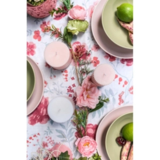 Floral Rose Guirlande Lyserød