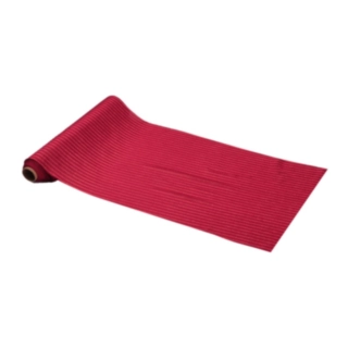 Riflet Velour Bordløber Rød