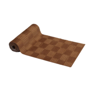 Plisseret Velour Bordløber Camel