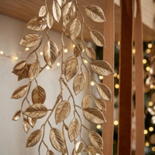 Gardenia Bladguirlande Guld