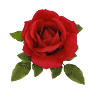 Velour Rosehoved Rød