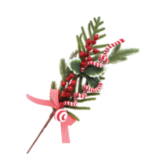 Kunstig Julegren Med Røde Bær