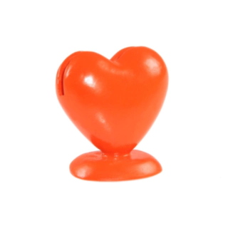 Hjerte Bordkortholder Mørk Orange