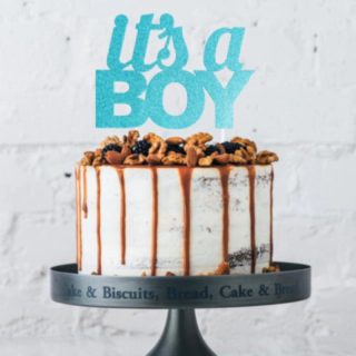 It's A Boy Kagetopper Glitter Blå