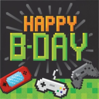 Gaming Party Happy B-day Servietter