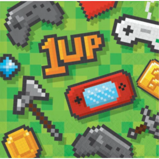 Gaming Party 1Up Servietter