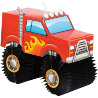 Monster Truck Honeycomb Dekoration