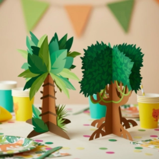 Jungle 3D Borddekorationer