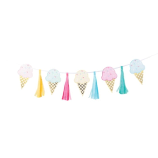 Pastel Isvaffel Kvastguirlande