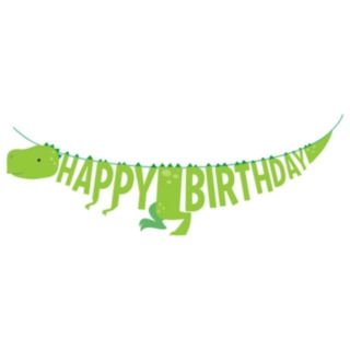 Dinosaur Happy Birthday Guirlande