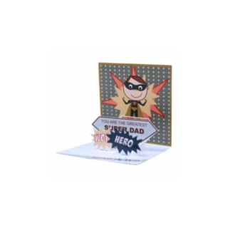 You Are The Greatest Super Dad Pop Up Kort