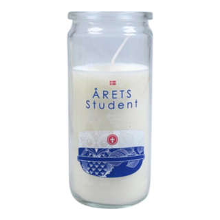 Årets Student Lys I Glas Blå