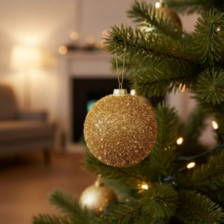 Holdbar Julekugle Guld