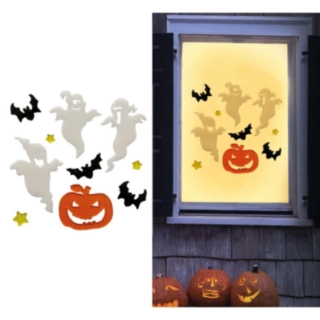 Halloween Spøgelser Vinduesklistermærker